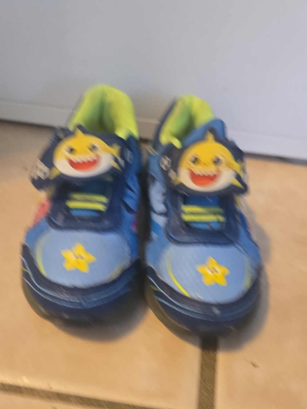 Kids' Blue and Yellow Light-Up Sneakers